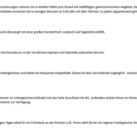Neptun - Duenenstr 2, App 2 *